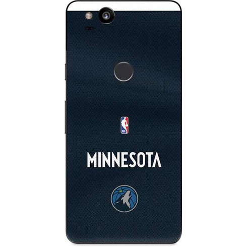 NBA Minnesota Timberwolves Jersey Google Pixel 2 Skin